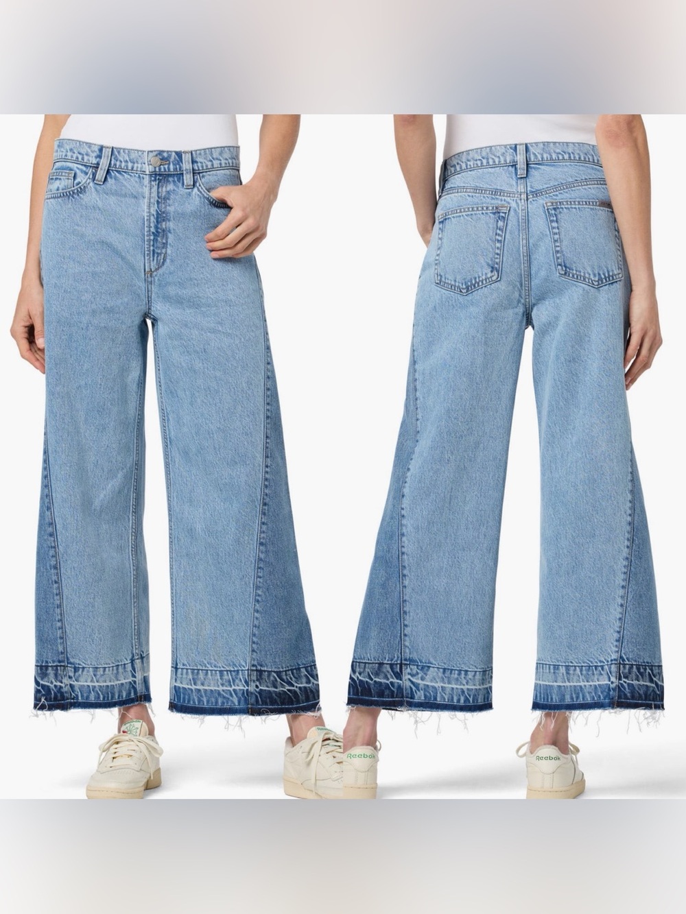 New JOE’S Pieced Ankle Wide Leg Jeans Size 4 Shade Hannah